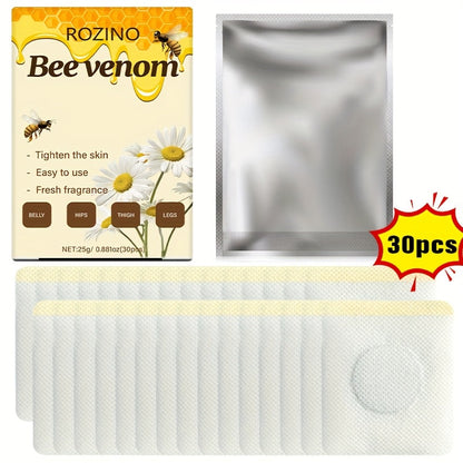 Bee Venom Navel Patches 30pcs – Natural Botanical Belly Button Patches for Body Wellness, Detox & Self Care, Long-Lasting Adhesion, Fresh Scent, Gentle for All Skin Types