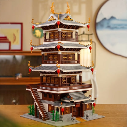 Ancient Chinese Palace Building Blocks Set 6134 Pcs – Heavenly Fairy Mirror Architecture Mini Brick Expert Level Display Model Adults Home Decor Christmas New Year Birthday Gift