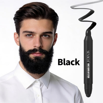 Gray Hair Root Touch Up Pen for Men – Instant Coverage Beard & Hairline Dye Stick, No-Mix Precision Applicator, Long-Lasting Color, All Hair Types, Black & Dark Brown