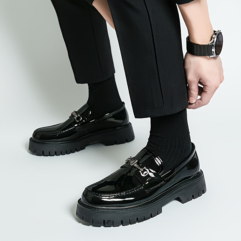 Men's Loafers & Slip-Ons - Platform Sole & Metal Detail 219237