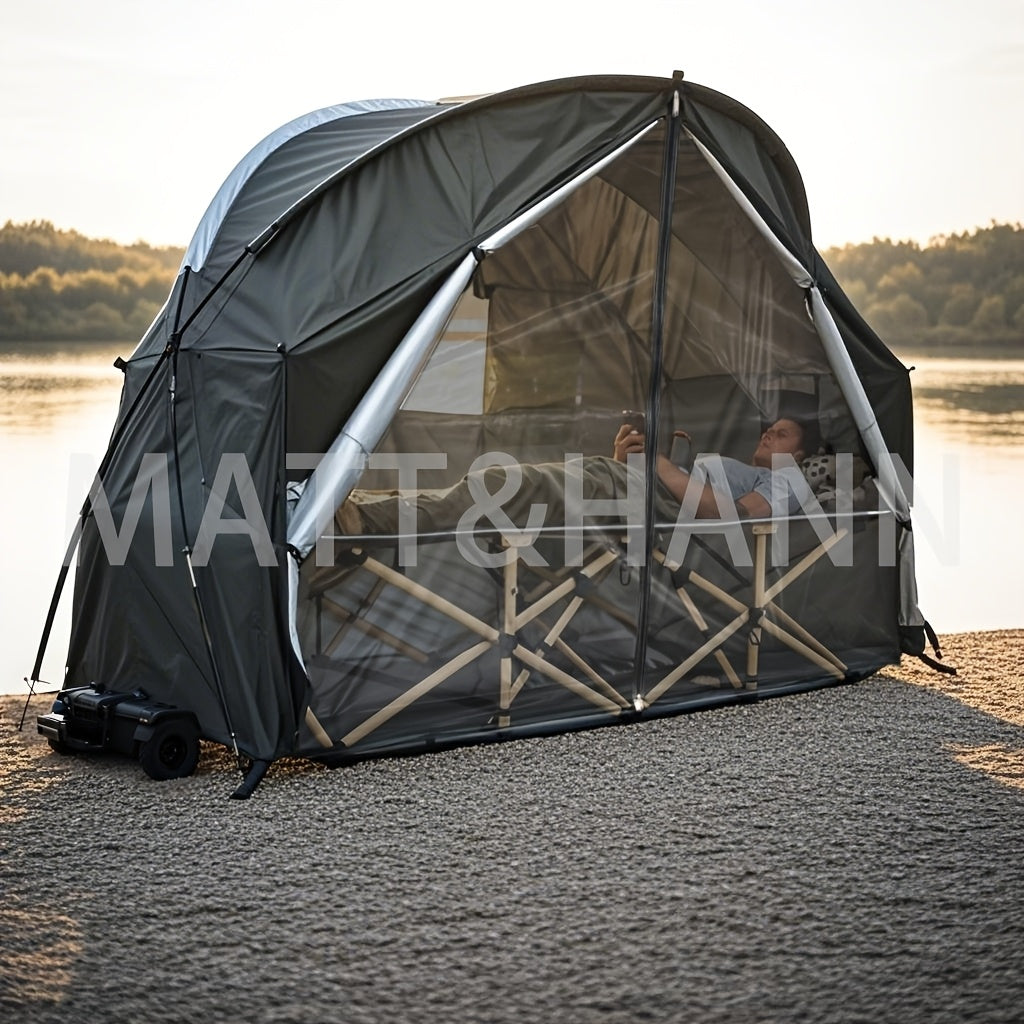 Ultralight Single Person Bicycle Tent with Mesh Ventilation – Freestanding, Easy Setup, Carbon Steel Poles, 3-Season – Lightweight Camping Tent for Cycling, Backpacking & Fishing