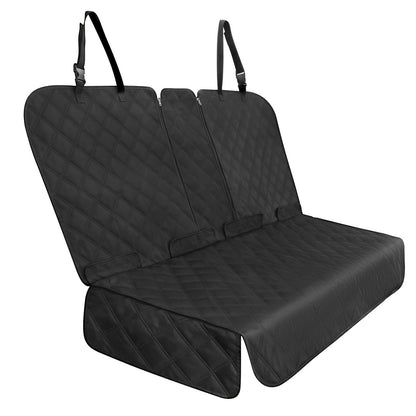 Car Back Seat Cover 60/40 Split Bench Waterproof 900D for Dogs & Kids - Non-Slip Heavy Duty Seat Protector for Cars Trucks SUVs, Machine Washable, Seat Belt & Armrest Access, 54W & 60W Sizes, Black