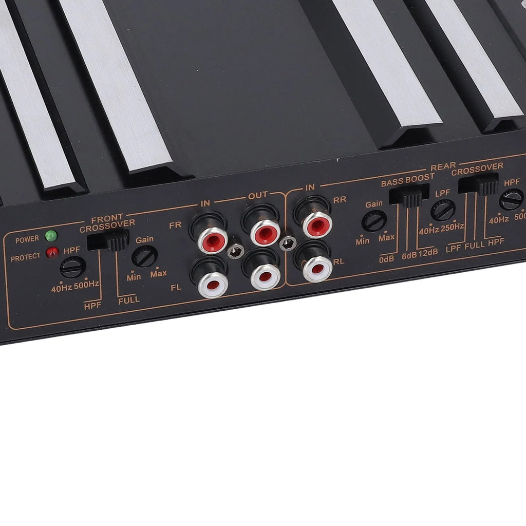 Car Stereo Amp Car Amplifier | 7800W 4 Channels A/B Class | Aluminum Alloy Pure Bass Power Amp for 12V Truck Boat UTV Motorcycle.