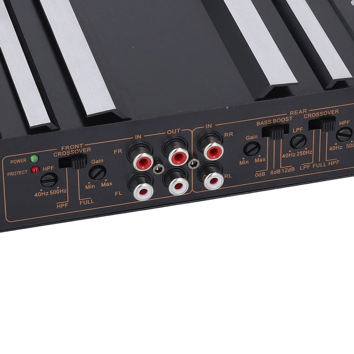 Car Stereo Amp Car Amplifier | 7800W 4 Channels A/B Class | Aluminum Alloy Pure Bass Power Amp for 12V Truck Boat UTV Motorcycle.