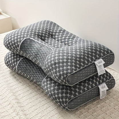 Neck Support Pillows 2 Pack Ultra Soft Premium Bed Pillows with Removable Machine Washable Covers Breathable Fabric for Deep Sleep Bedroom Home Decor Multiple Colors