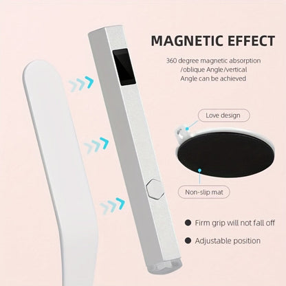 Mini Handheld Nail Dryer LED Lamp USB Powered Fast Dry Gel Polish Curer Portable Small Nail Lamp for Home Salon Travel Manicure DIY Nail Art Black Blue Gray Light Blue
