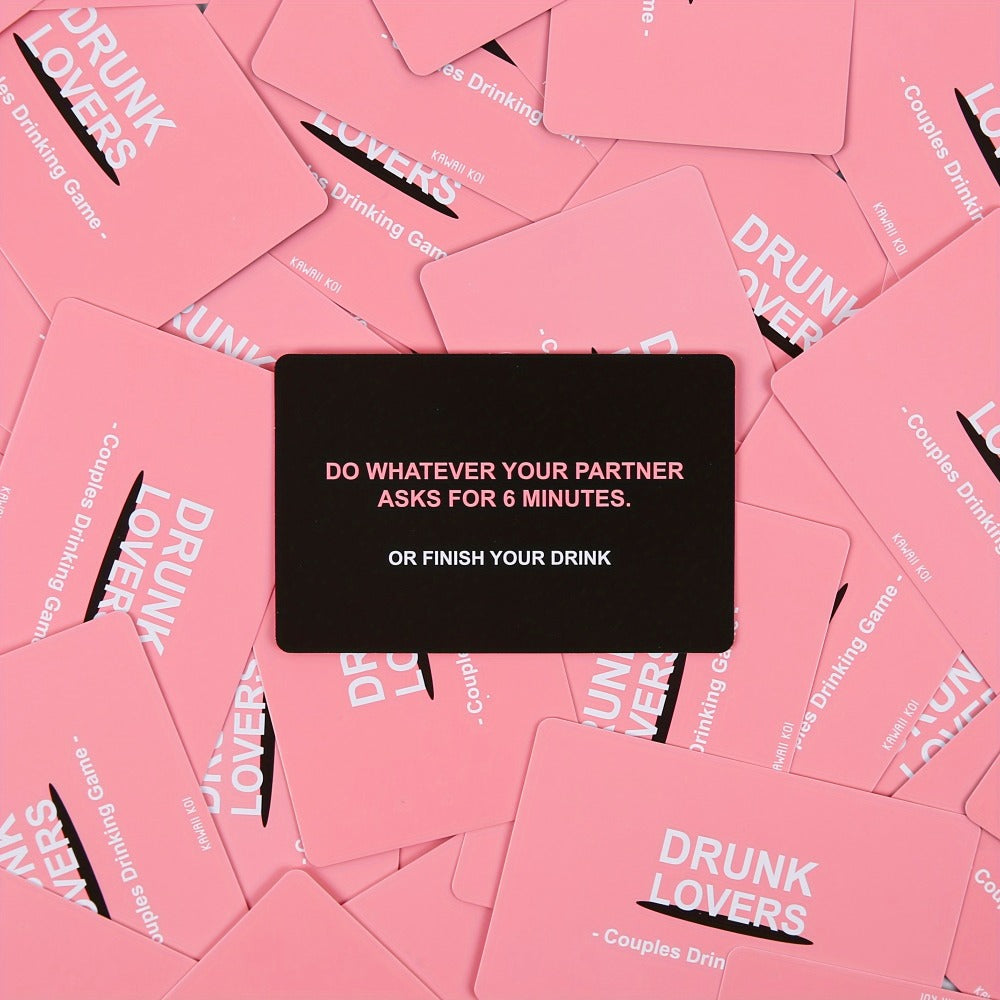 Drunk Lovers Couple Card Game – 54-Card Date Night Drinking Game for Couples | Dares, Flirty Fun & Intimacy | Anniversary Valentine's Day Wedding Gift