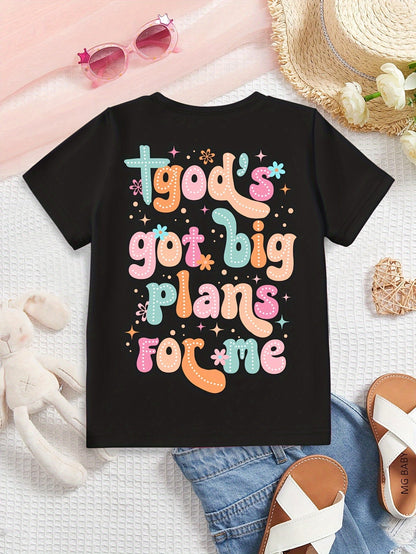 Girls' God's Big Plans T-Shirt - Faith Quote