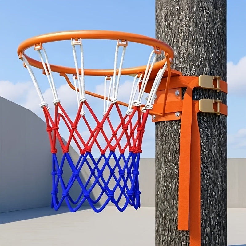 Drill-Free Basketball Hoop Wall Mount Outdoor Portable for Adults & Kids – No-Drill Easy Install Backboard with Accessories, Indoor Outdoor Home Garage Driveway Basketball Goal