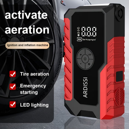 Car Jump Starter 10000A with 150PSI Tire Inflator – 7-in-1 Emergency Battery Booster Pack, 5000A Peak, 10000mAh Power Bank, LED Light, USB Charging, for 12V Vehicles up to 8.0L Gas & 7.0L Diesel