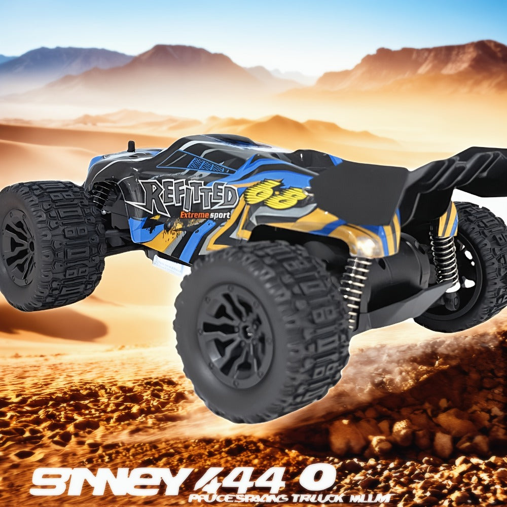 RC Monster Truck 4x4 All-Terrain for Adults Boys Teens – High Speed 4WD Off-Road Remote Control Truck Large Monster Tires 2.4GHz Racing Vehicle Birthday Christmas Holiday Gift Red