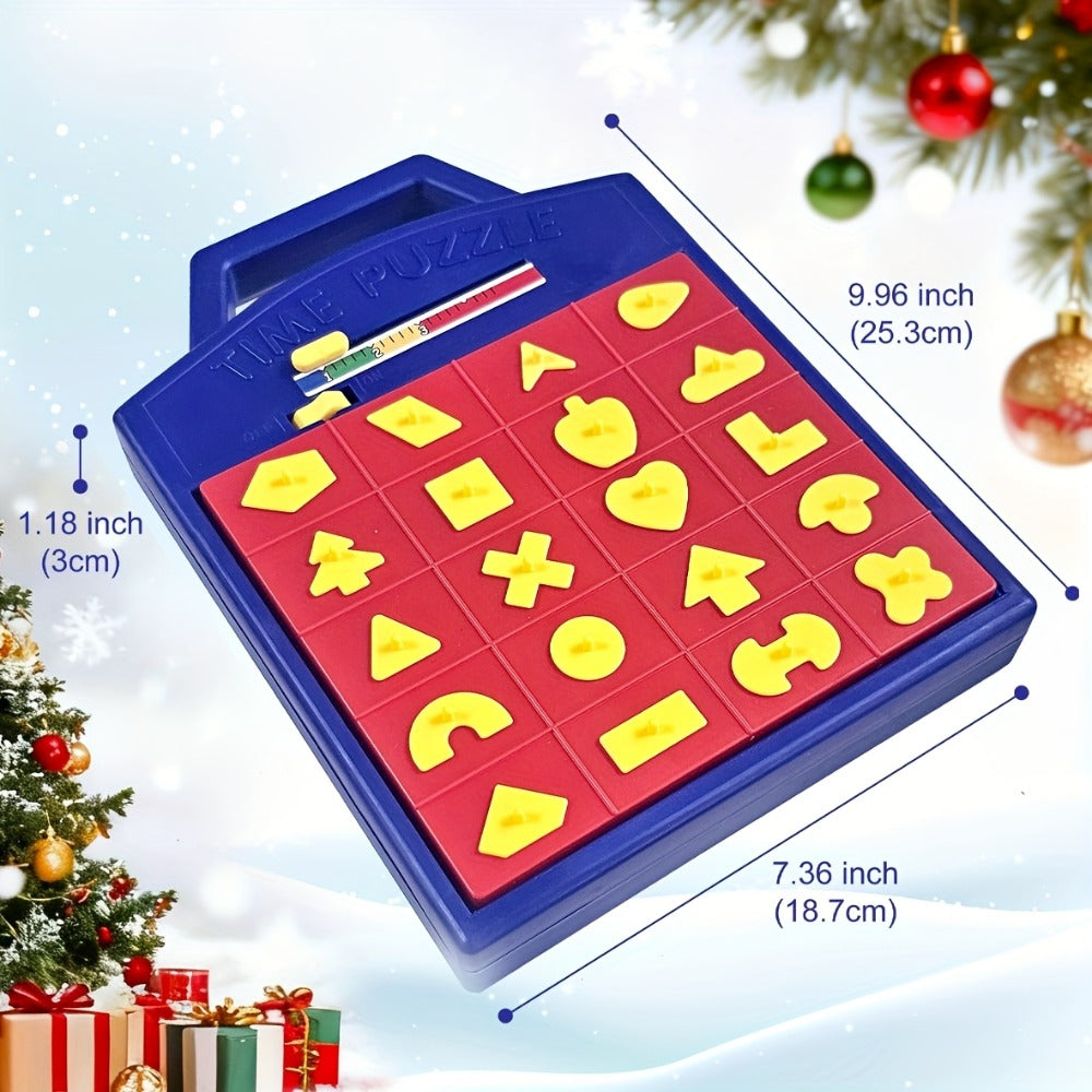 Shape Puzzle Pop-Up Board Game for Kids – Interactive Timer Matching Game with 3 Difficulty Levels, Hand-Eye Coordination STEM Toy, Educational Birthday Gift for Boys & Girls Ages 3+