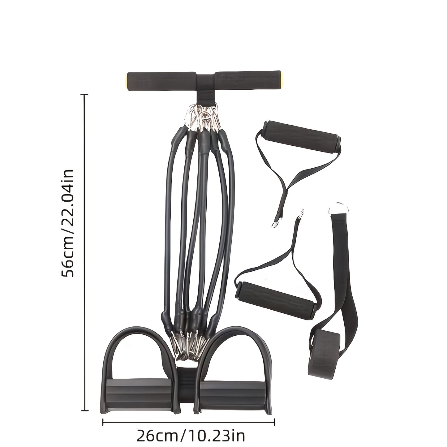Foot Resistance Band System Multi-Level – Adjustable Tension with Handles for Full Body Workouts, Legs, Arms & Core Training, Home Gym Fitness Equipment for Men & Women
