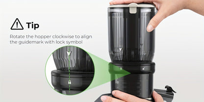 Centrifugal Juicer with 4.3-Inch Wide Feed Chute - 3-Speed Electric Juicer Machine for Whole Fruits & Vegetables, High Juice Yield, 3 Interchangeable Strainers, Easy to Clean, BPA-Free