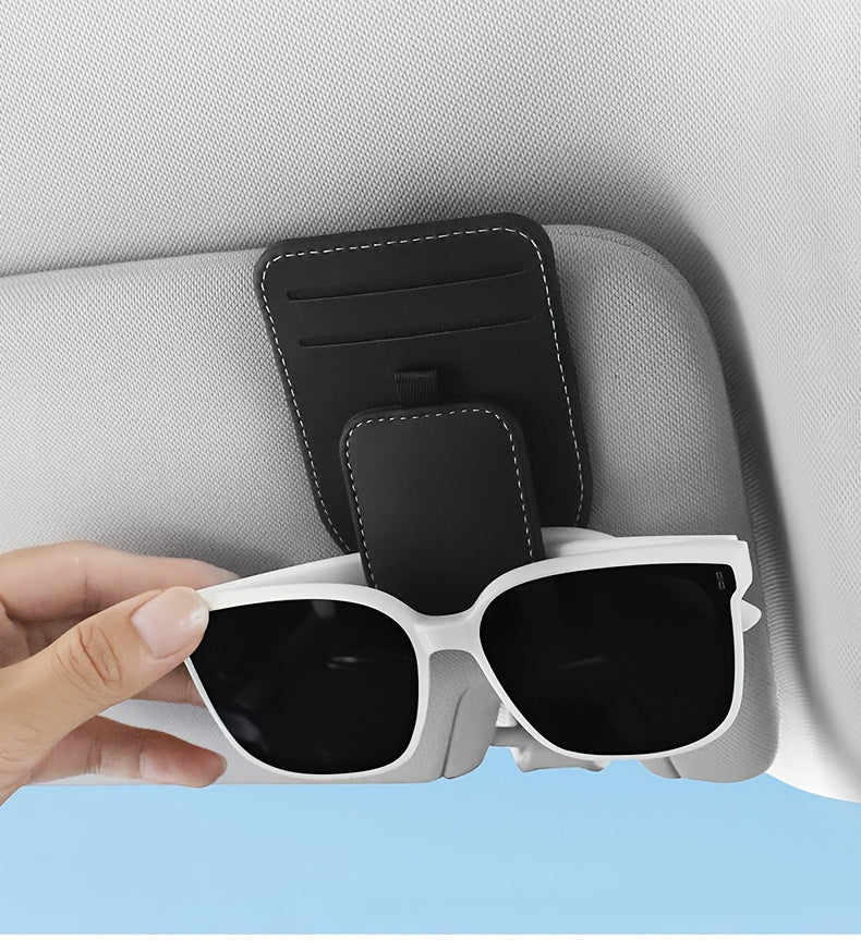 [Car Eyeglass Clip] High-Quality Car Eyeglass Clip, Multi-Functional Car Sun Visor Card Holder, In-Car Eyewear Storage Rack, Fashion Glasses Clip