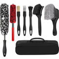 FCLUSLL 8pcs Car Wheel And Tire Cleaning Brush Set: A Flexible And Durable Set Of Wheel Cleaning Brushes, Suitable for Wheels And Tires