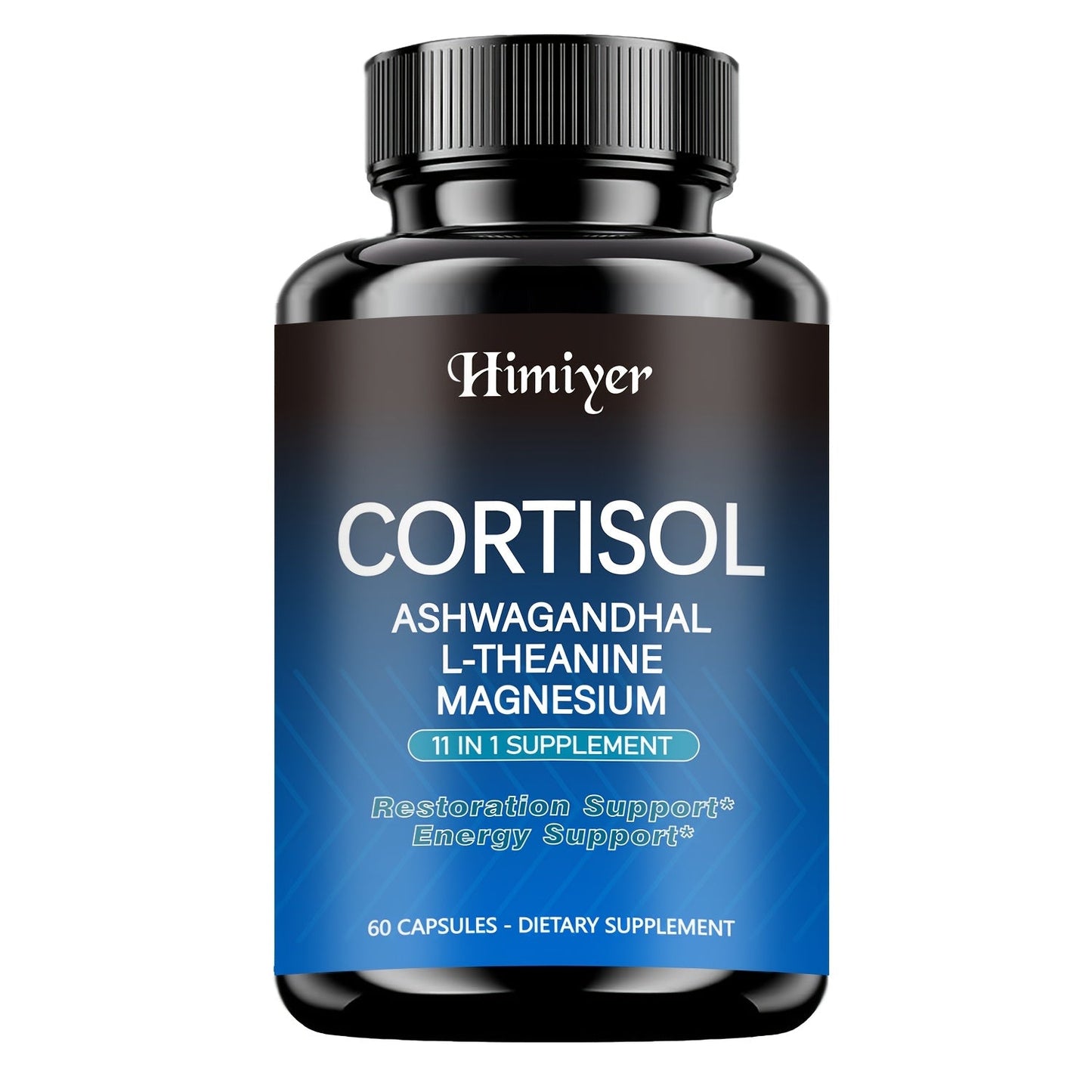 Cortisol Balance Supplement 60 Capsules 11-in-1 Hormone Balancing Stress Relief with Ashwagandha Rhodiola Rosea Theanine Magnesium for Women