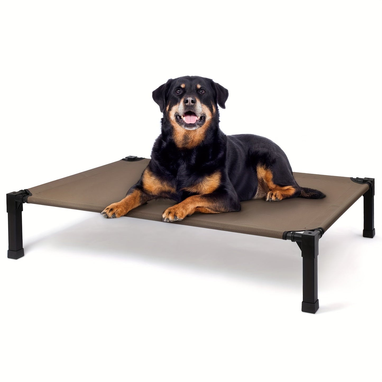 Elevated Dog Bed Cooling Raised Cot with Metal Frame – Washable Breathable Mesh, No-Slip Feet, Portable Dog Cot for Indoor & Outdoor Use, 4 Sizes, 7 Colors