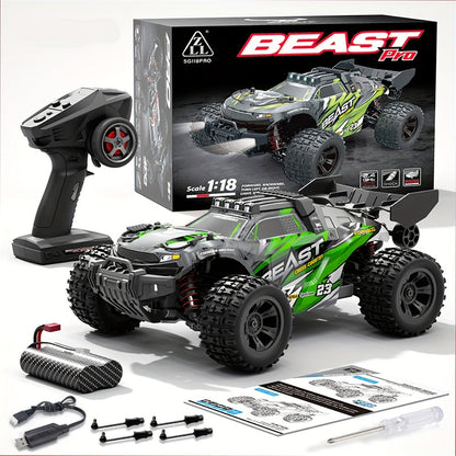 High Speed RC Off-Road Car 70KM/H Brushless Motor 1:14 1:16 Scale – 4WD All-Terrain Remote Control Monster Truck Dual Battery Option for Boys Kids Adults, Best Birthday Christmas Gift