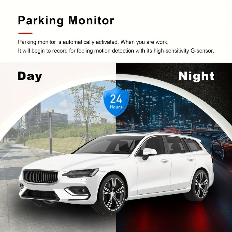 Two/Triple Camera Dash Cam - Infrared Night Vision, 1080P Front And 720P Rear,170° Wide Angle & Built-In Audio - Optional 32GB Card, Loop Recording, G-Sensor - Perfect Vehicle Safety Camera 24 Hours Parking Mode for New Cars Or Holiday Gifts