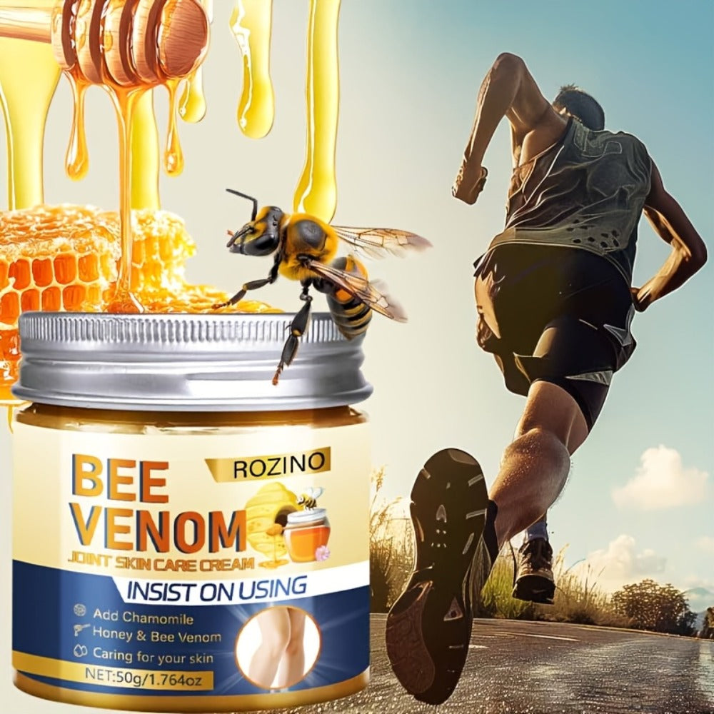 Knee & Elbow Brightening Cream with Bee Venom & Lactic Acid - Moisturizing Body Cream for Dark Rough Joints, Arms, Ankles, Unisex Skin Care 50g x 5pcs