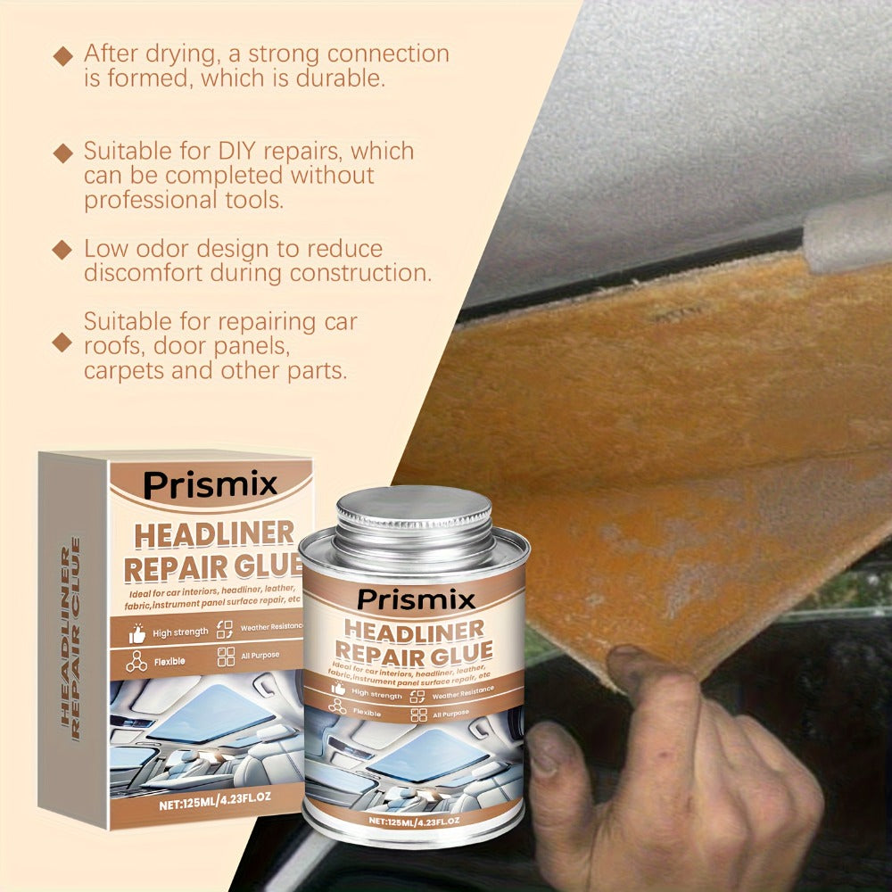 Car Interior Adhesive & Roof Repair Glue – Fabric, Leather & Plastic Headliner Repair Gel for Auto Interiors