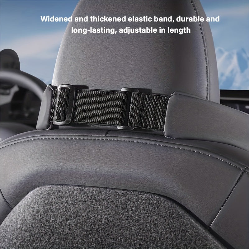 Luxury Car Neck Pillow, Napa Leather Headrest, Seat Cushion, Neck Support Pillow, Car Seat Cushion, Comfortable And Breathable, Lumbar And Neck Support, Exquisite Embroidery, Suitable for All Seasons, Car Interior Decorative Additions