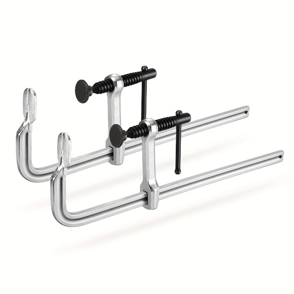 Bar Clamps 12 Inch 2-Pack – Jorgensen Light-Duty Drop Forged Steel Clamps for Woodworking, Welding & DIY Projects, Heavy-Duty Grip Bar Clamp Set