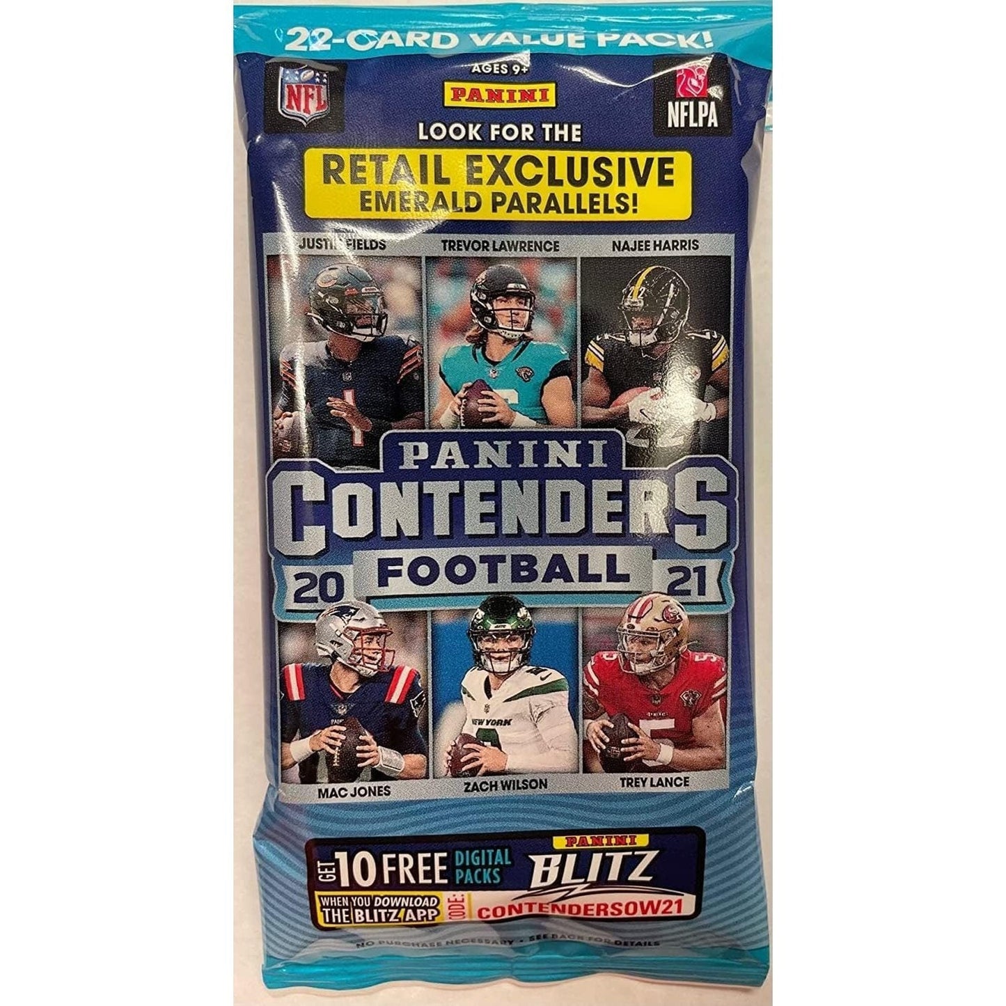 2021 Panini Contenders Football Value Pack – 22 Cards Per Pack, Rookie Ticket Autographs, Stardust Parallels, JaMarr Chase & Micah Parsons NFL Rookie Cards Sealed Gift