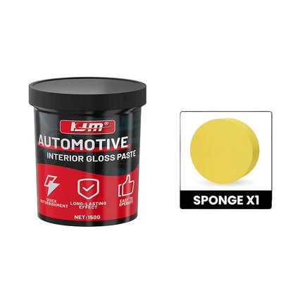 150G KJM Automotive Plastic Restorer And Whitening Cream - All-In-One Dashboard, Tire And Seat Restorer, Polish for Car Interior Gloss And Upholstery Care, Dashboard Shine Enhancer | Auto Interior Makeover | Long-Lasting Protection