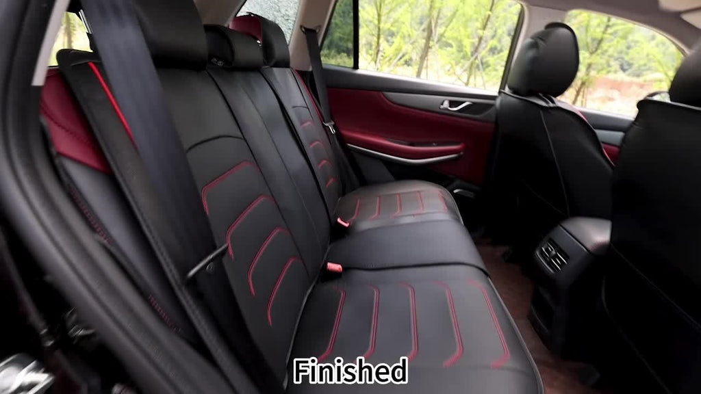 5-Seat Full Set Faux Leather Car Seat Covers - Waterproof All-Weather Protection, Full Surrounded Cushion Protector with Soft Foam Padding, Precise Fit for Cars, Trucks, Sedans & SUVs - Easy Installation, Durable Automotive Interior Accessories (Ideal Chr