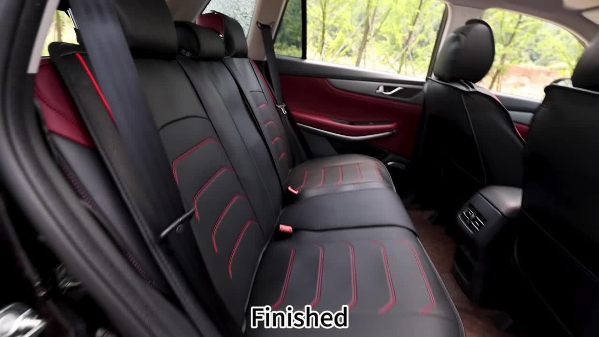 5-Seat Full Set Faux Leather Car Seat Covers - Waterproof All-Weather Protection, Full Surrounded Cushion Protector with Soft Foam Padding, Precise Fit for Cars, Trucks, Sedans & SUVs - Easy Installation, Durable Automotive Interior Accessories (Ideal Chr
