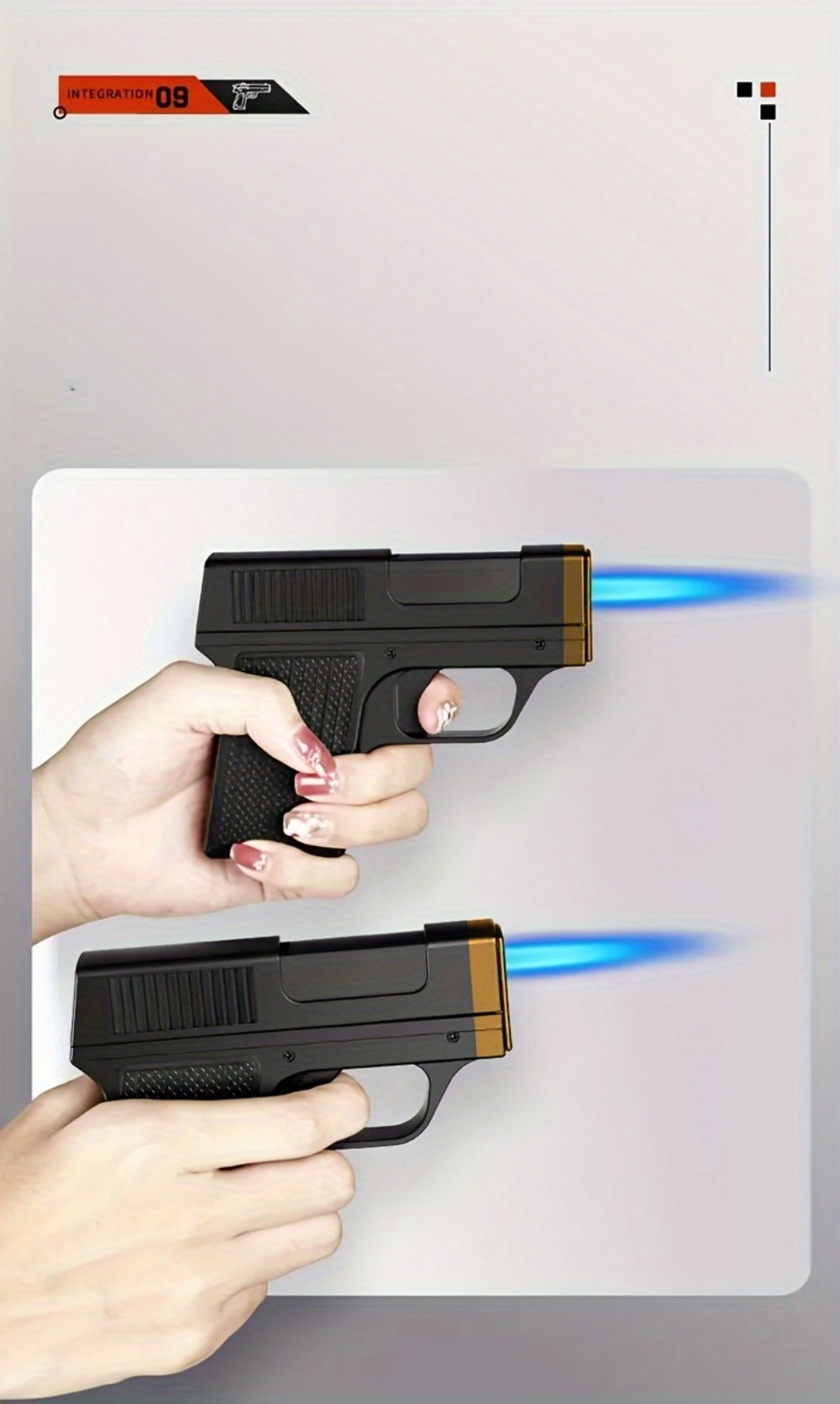 Cigarette Box Lighter Creative Design – Windproof Butane Torch with Adjustable Flame, Cigar & BBQ Lighter, Outdoor Portable Kitchen Baking Essential, Unique Gift Idea (Butane Not Included)