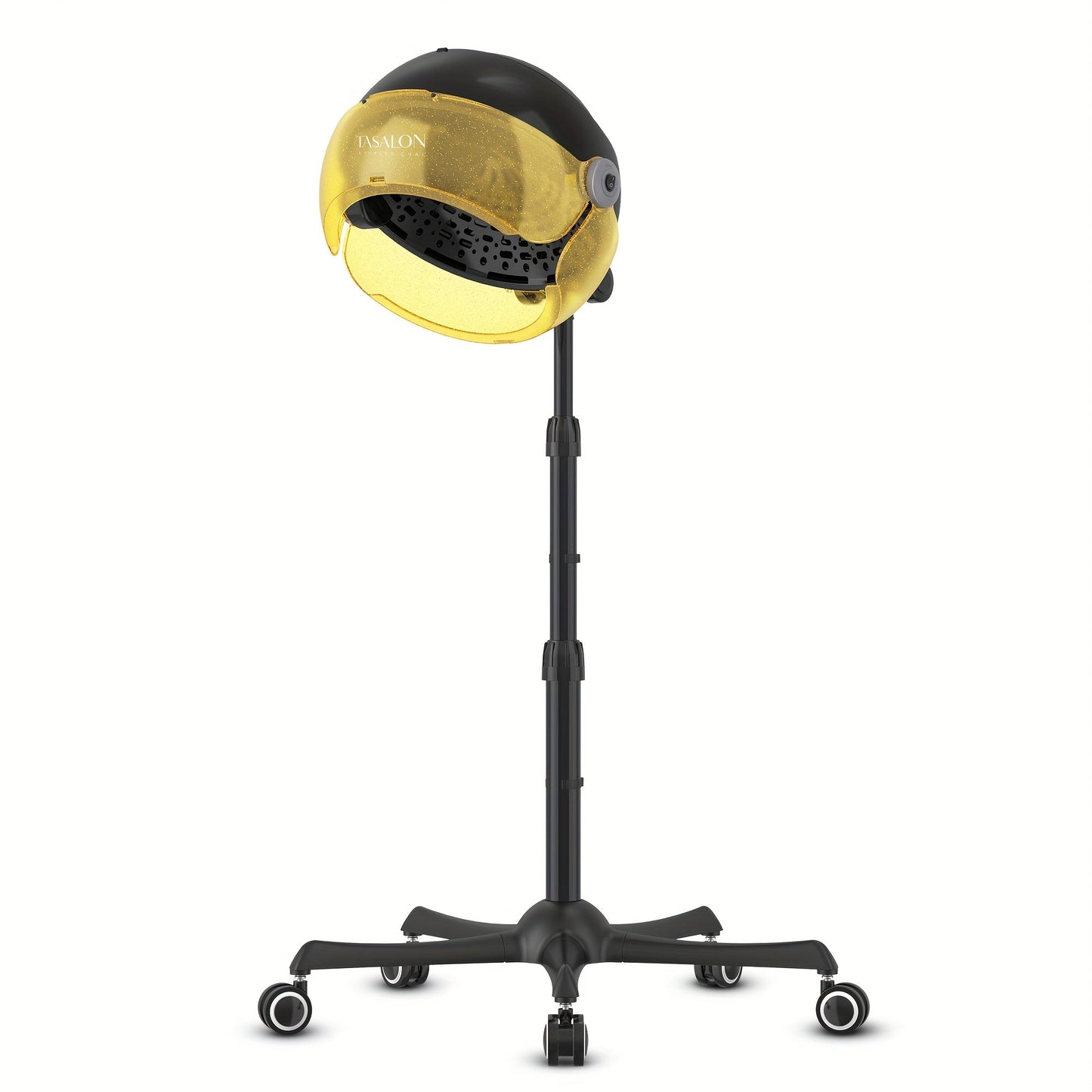 Hooded Hair Dryer 1875W Ionic Standing Bonnet Dryer on Wheels — 3 Heat Settings, Height Adjustable 30–55", 9ft Cord, Hands-Free Sit-Under Salon Dryer for Natural Hair, Deep Conditioning & Roller Sets