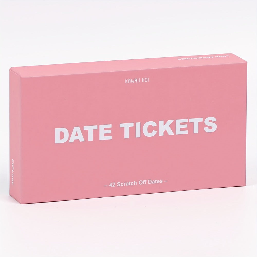Date Night Scratch Off Cards for Couples 42pcs – Romantic Ideas Anytime Day & Night, 3 Color Tickets, Fun Couple Activity Game, Gift for Anniversary Birthday Valentine's Day Wedding