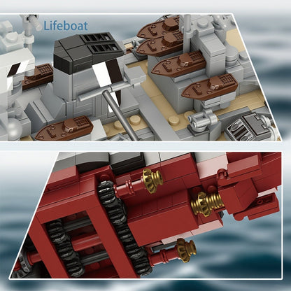 MOC Battleship Building Block Set 2081pcs – Large Scale Tech Warship Brick Model Kit 4201, Adult Collectible Display Toy, Unique Gift for Military Ship Enthusiasts Brick Builders & Teens