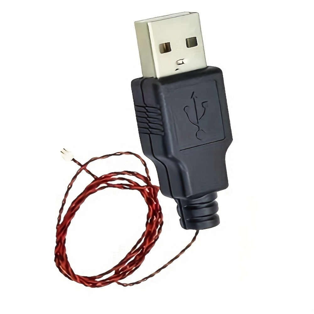 USB Cable for Building Block LED Lighting Kit 30cm & 50cm – DIY Brick Light Power Cable Compatible with LEGO & Standard Building Sets, Illuminate Your Model Display Accessory