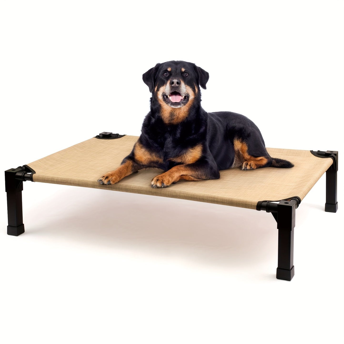 Elevated Dog Bed Cooling Raised Cot with Metal Frame – Washable Breathable Mesh, No-Slip Feet, Portable Dog Cot for Indoor & Outdoor Use, 4 Sizes, 7 Colors