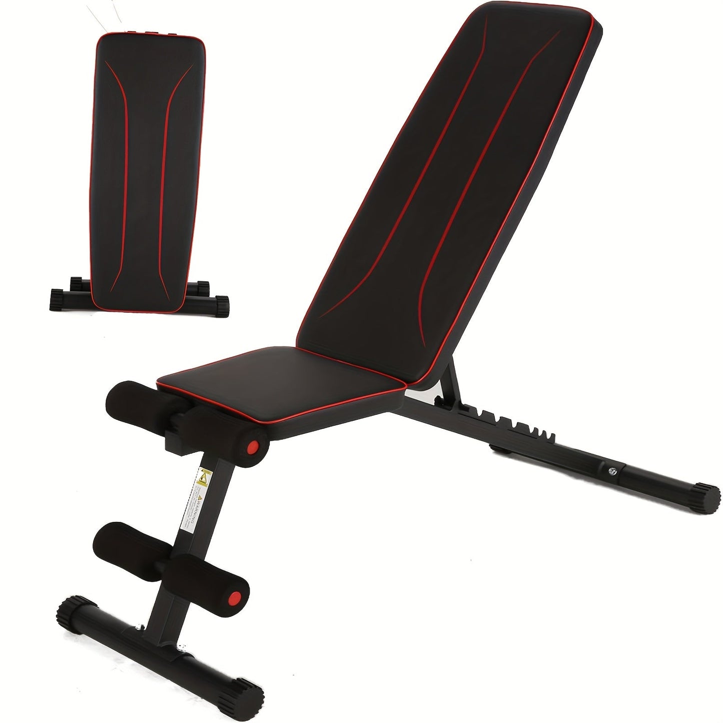 Adjustable Weight Bench Set – Foldable Home Gym Workout Bench with Squat Rack, Leg Developer & Preacher Curl Pad | 3-Second Fast Fold, Full Body Strength Training for Press, Curl & Squat Exercises