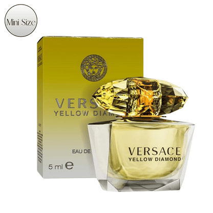 Versace Yellow Diamond Mini Perfume EDT 5ml Travel Size Floral Fruity Eau de Toilette for Women Authentic Designer Fragrance TSA Compliant Purse Friendly 0.17 fl oz