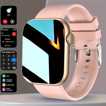 Smart Watch Fitness Tracker 2.01" Touchscreen – Dual Strap, HD Bluetooth Calls, 100+ Functions, Step & Calorie Tracking, Music & Notifications for Android & iPhone