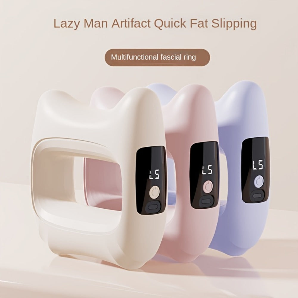 Massage Ring Fascia Massager – Mini Neck Waist & Full Body Muscle Relaxing Ring with Massage Belt, Multi-Function Fitness Relaxation Tool for Back, Waist & Neck, Portable Gift for Men Women