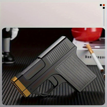 Cigarette Box Lighter Creative Design – Windproof Butane Torch with Adjustable Flame, Cigar & BBQ Lighter, Outdoor Portable Kitchen Baking Essential, Unique Gift Idea (Butane Not Included)