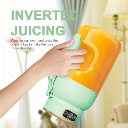 Portable Blender Personal Juicer Cup - Upgraded 10-Blade USB Rechargeable Smoothie Blender for Fruits, Vegetables & Milkshakes, Large Capacity, Digital Display, Travel Cover, Sports & Outdoor Use