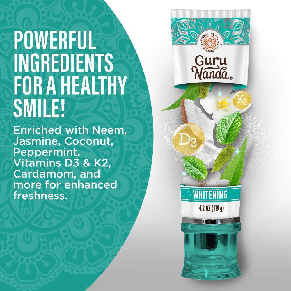 Hydroxyapatite Whitening Toothpaste Fluoride Free – Natural Teeth Whitening for Sensitive Teeth Stain Removal Fresh Breath Enamel Remineralization Support Daily Oral Care Non-Abrasive Clean Formula