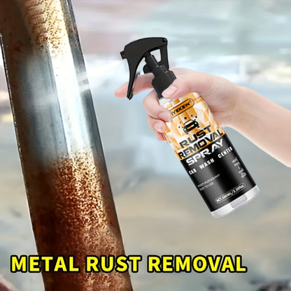 Rust Remover Spray for Metal - 3.38oz Liquid Rust Dissolver for Chrome, Iron, Alloy & Steel, Safe on Plastic & Rubber, for Automotive & Household Use