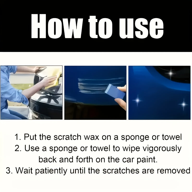 Nano Car Scratch Repair Paste - Paint Swirl Remover & Scratch Polishing Wax, Auto Detailing Tool For All Car Colors, Must-Have Car Paint Protector