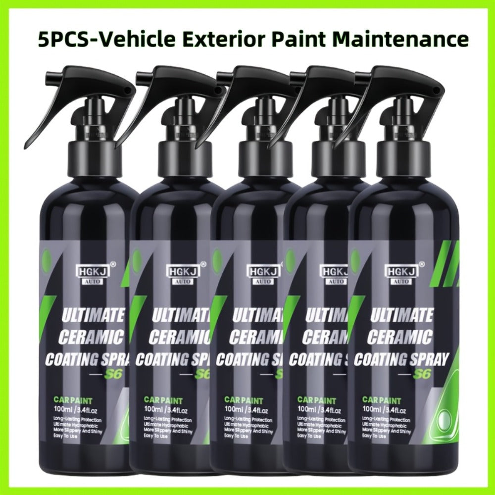 Ceramic Coating Spray for Cars – Paint Protection & High-Gloss Finish, Fast-Apply Car Detailing Coat