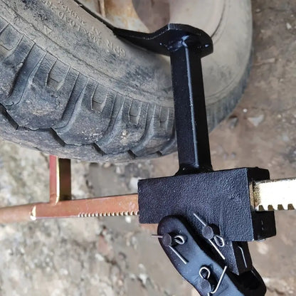 Bead Breaker Tool Heavy-Duty Manual Tire Changer with Safety Guard, Durable Steel Construction Universal Tire Service Equipment for Cars Trucks Motorcycles, Large & Small Size
