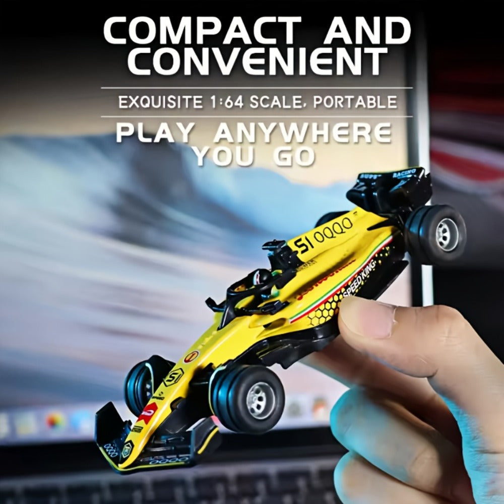 Mini RC Racing Car 1:64 Scale 2.4G Alloy Die-Cast 4WD Drift Toy Car with Lights & Adjustable Speed – Indoor Outdoor RC Car for Boys | Collection Gift Set | Best Birthday Christmas Party Toy